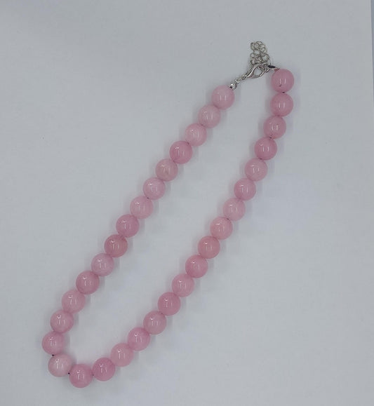 Kralenketting - zalmroze
