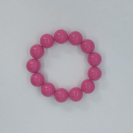 Bubble armband - fuchsia roze