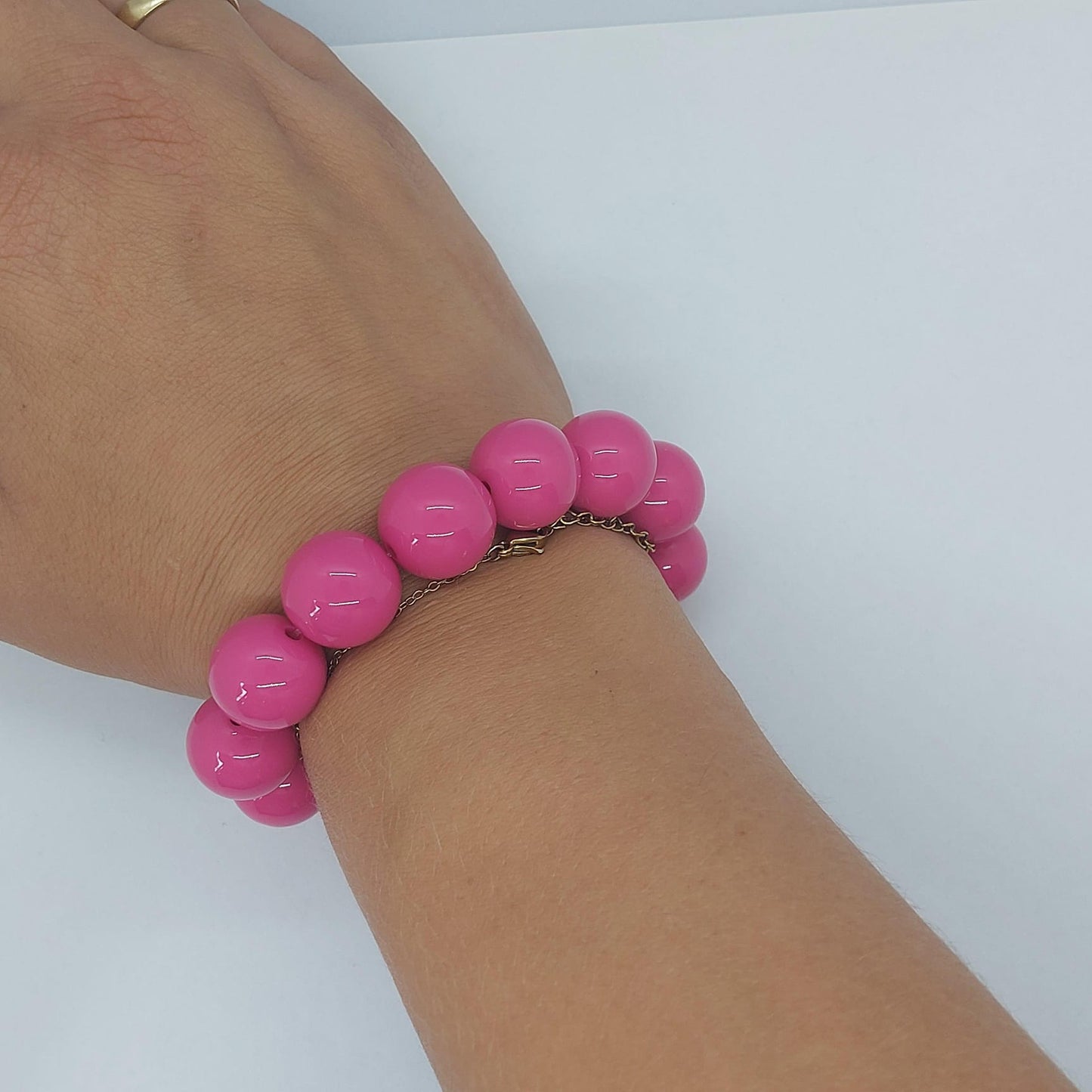 Bubble armband - koraalroze