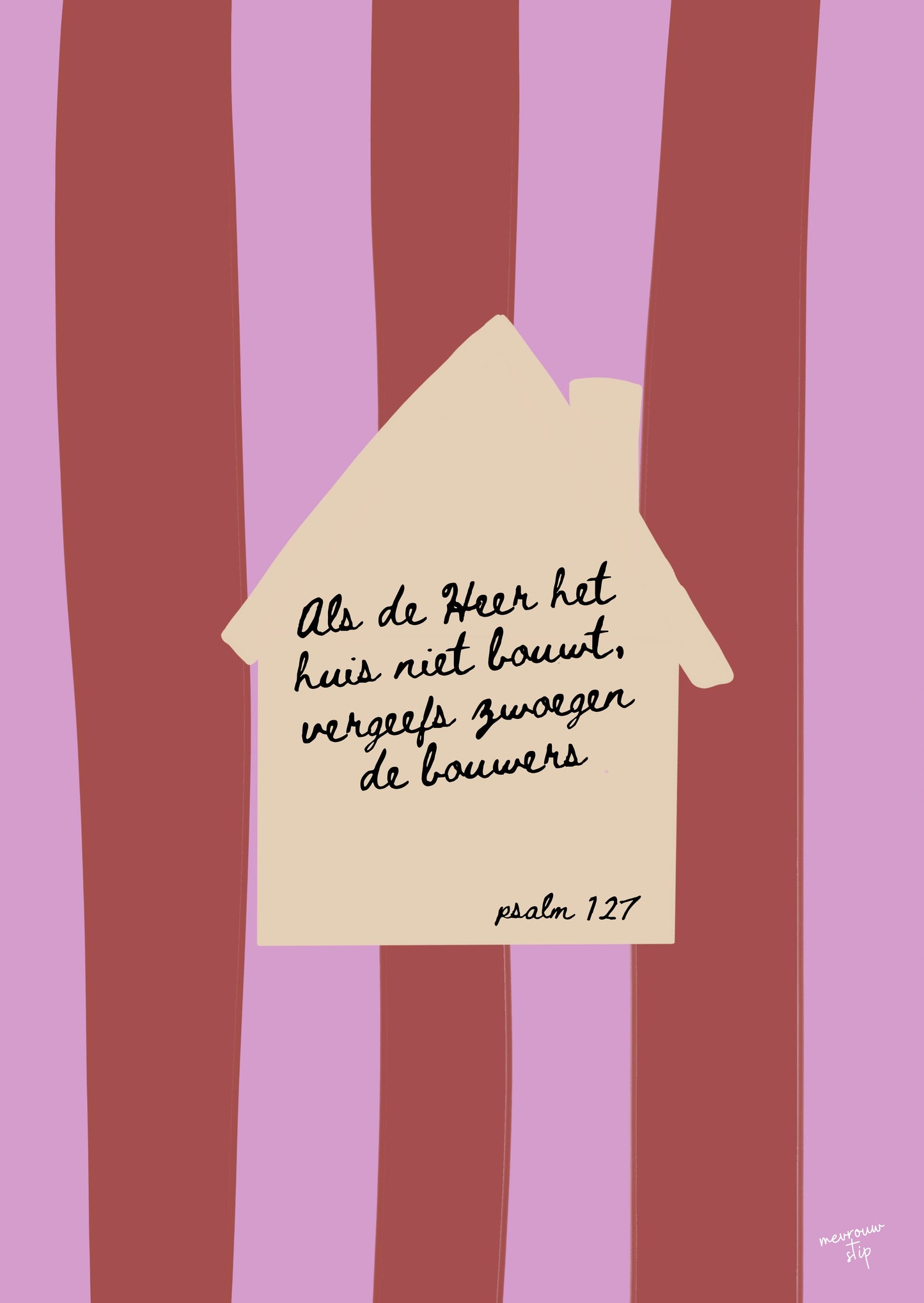 Wenskaart - psalm 127