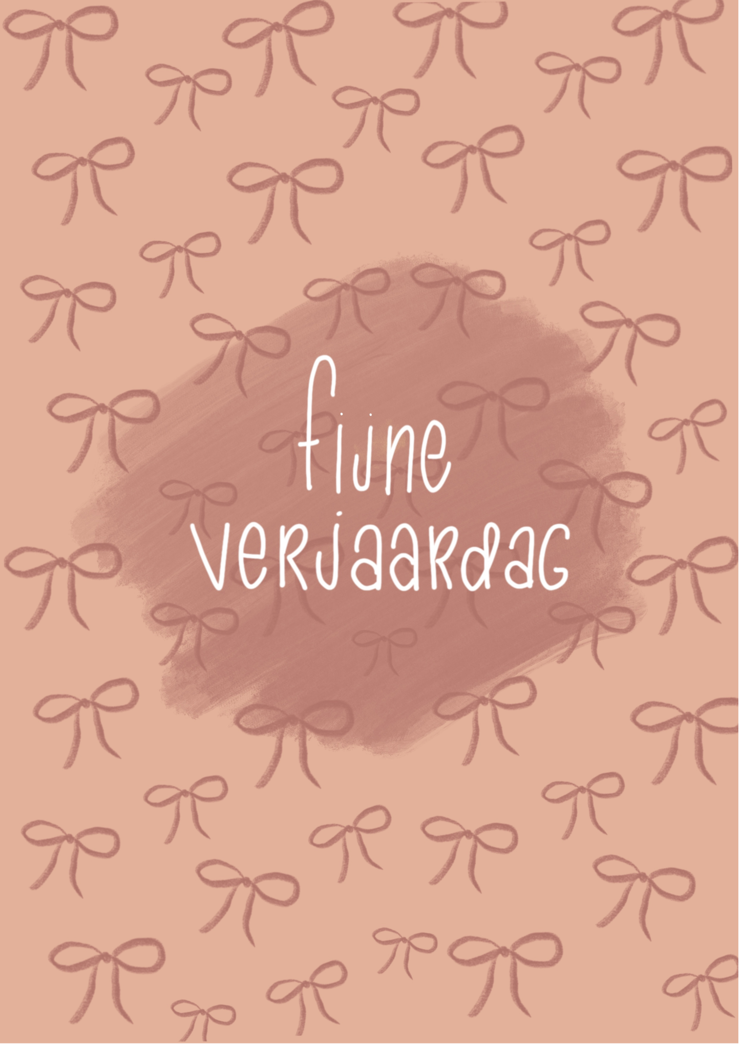 Wenskaart - strikjes verjaardag