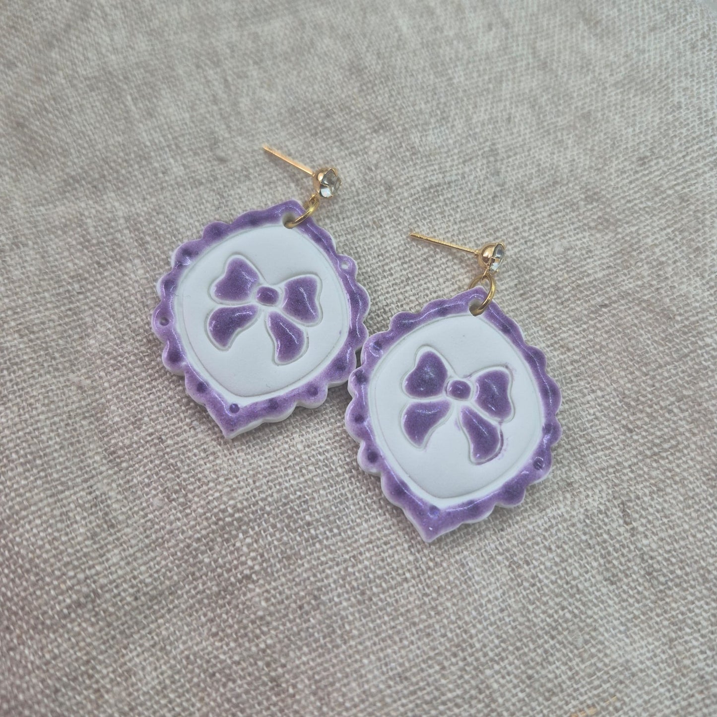 Strik - paars/wit