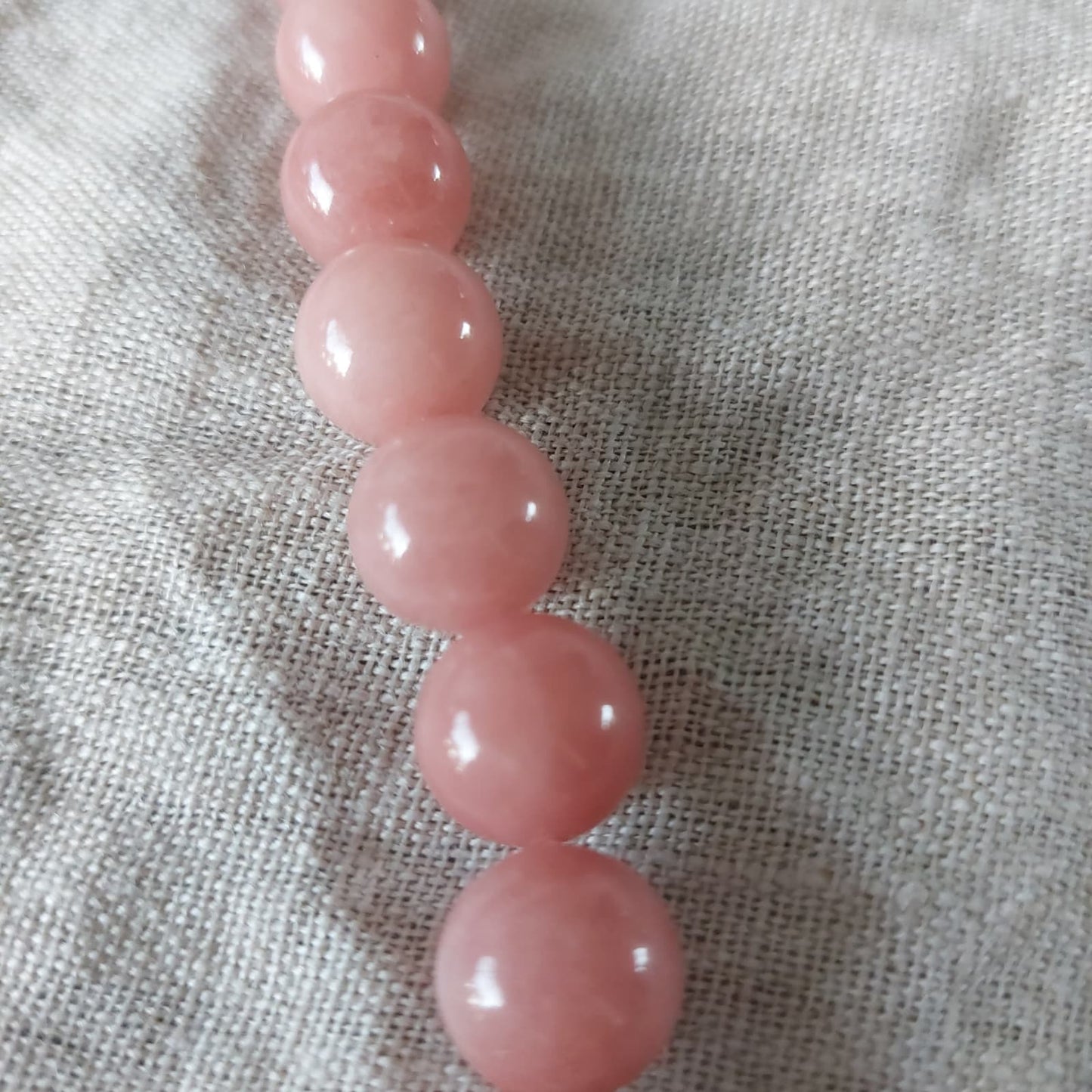 Kralenketting - zalmroze